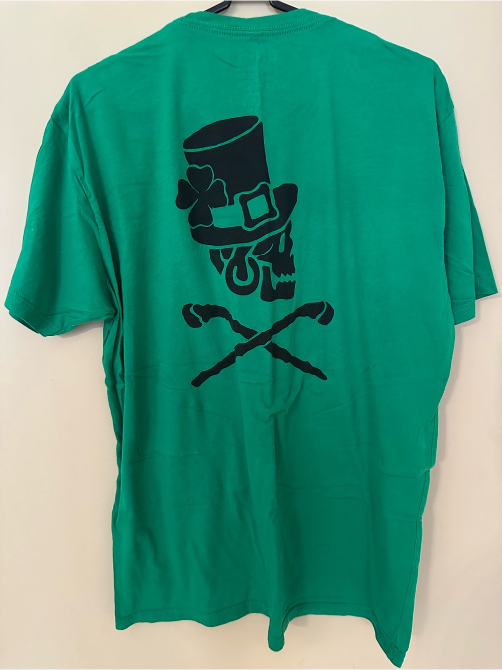 Green XL St. Patrick’s Day special edition OAF Nation Graphic Skull Top Hat Tee